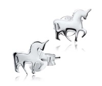 Unicorn Silver Ear Stud STS-4166